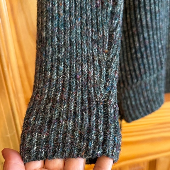 Leo & Nicole Green Multicolor Turtleneck Sweater - Picture 5 of 10